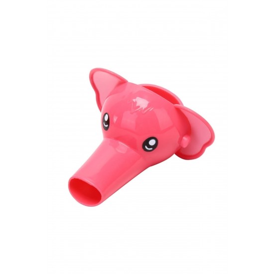 Fil Figürlü Musluk Başlığı Pembe