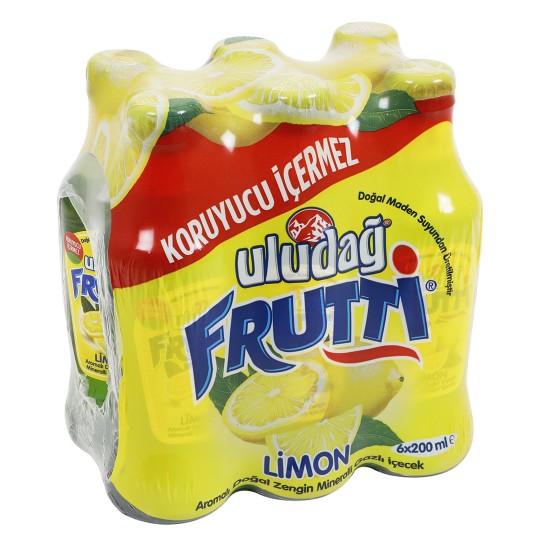 Uludağ Frutti Limonlu Cam 200 ml 24′lü Paket Uludağ Frutti Limonlu Cam 200 ml 24′lü Paket