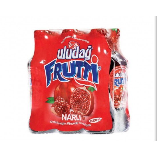 Uludağ Frutti Narlı Cam 200 ml 24′lü Paket Uludağ Frutti Narlı Cam 200 ml 24′lü Paket